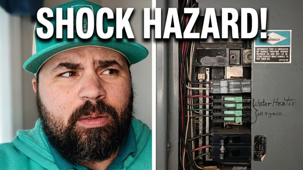 Missing Zinsco Panel Cover Creates a Shock Hazard