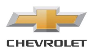 Gold Chevrolet bow tie logo with black brand lettering.