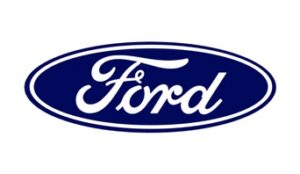 Classic blue Ford oval emblem logo.